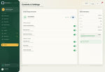 SOLAR IQ settings page in Niagara with plant station connection, dispatch and optimization preferences, notification routing and station information